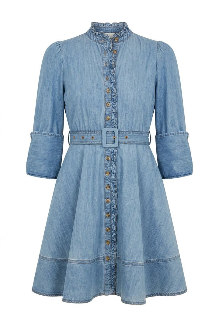Denim Mini Dress Light Blue | Kjoler | Smuk