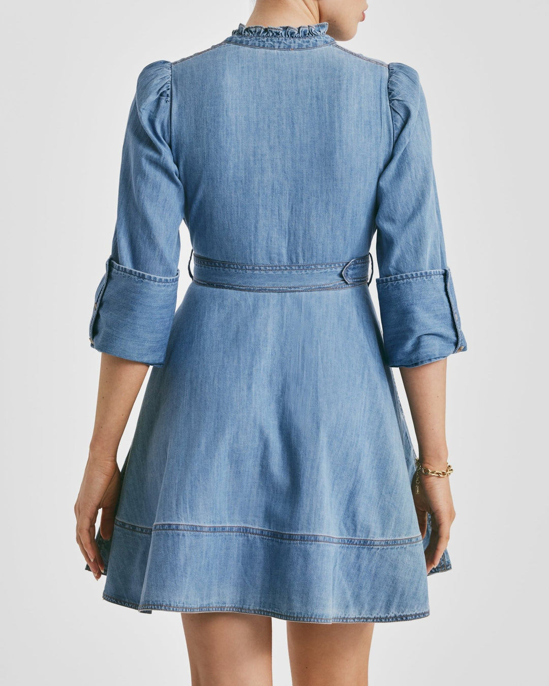 Denim Mini Dress Light Blue | Kjoler | Smuk