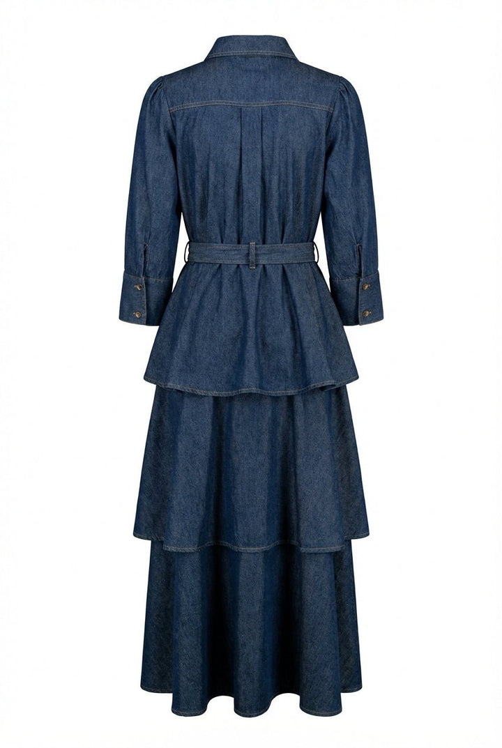 Denim Shirt Dress Dark Blue | Kjoler | Smuk