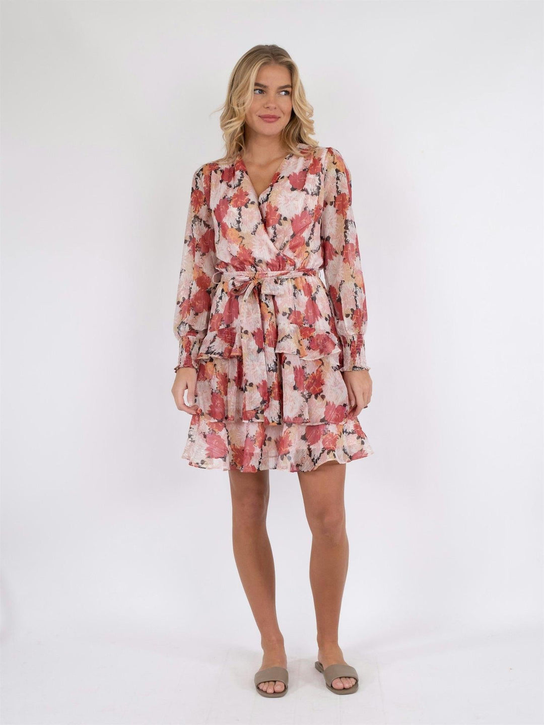 Dennie Maxi Flower Dress Pink | Kjoler | Smuk - Dameklær på nett