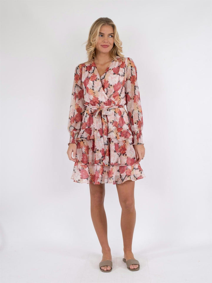 Dennie Maxi Flower Dress Pink | Kjoler | Smuk - Dameklær på nett