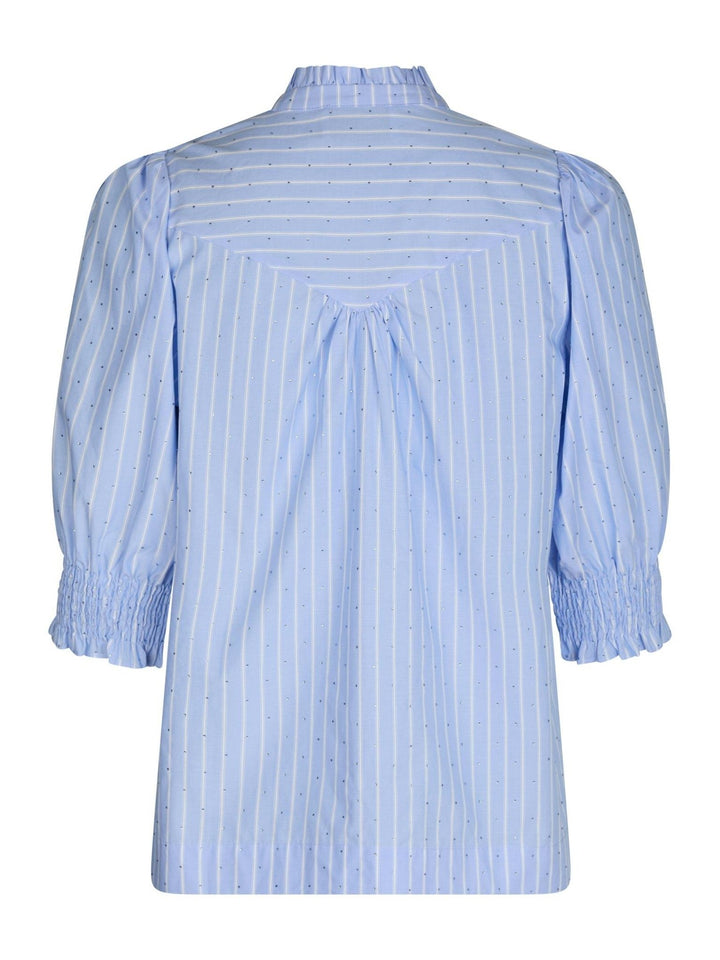 Diana Stripy Stone Blouse Light Blue | Skjorter og bluser | Smuk - Dameklær på nett