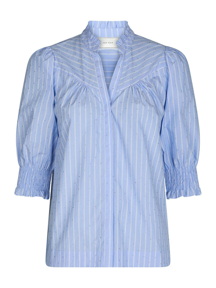 Diana Stripy Stone Blouse Light Blue | Skjorter og bluser | Smuk - Dameklær på nett