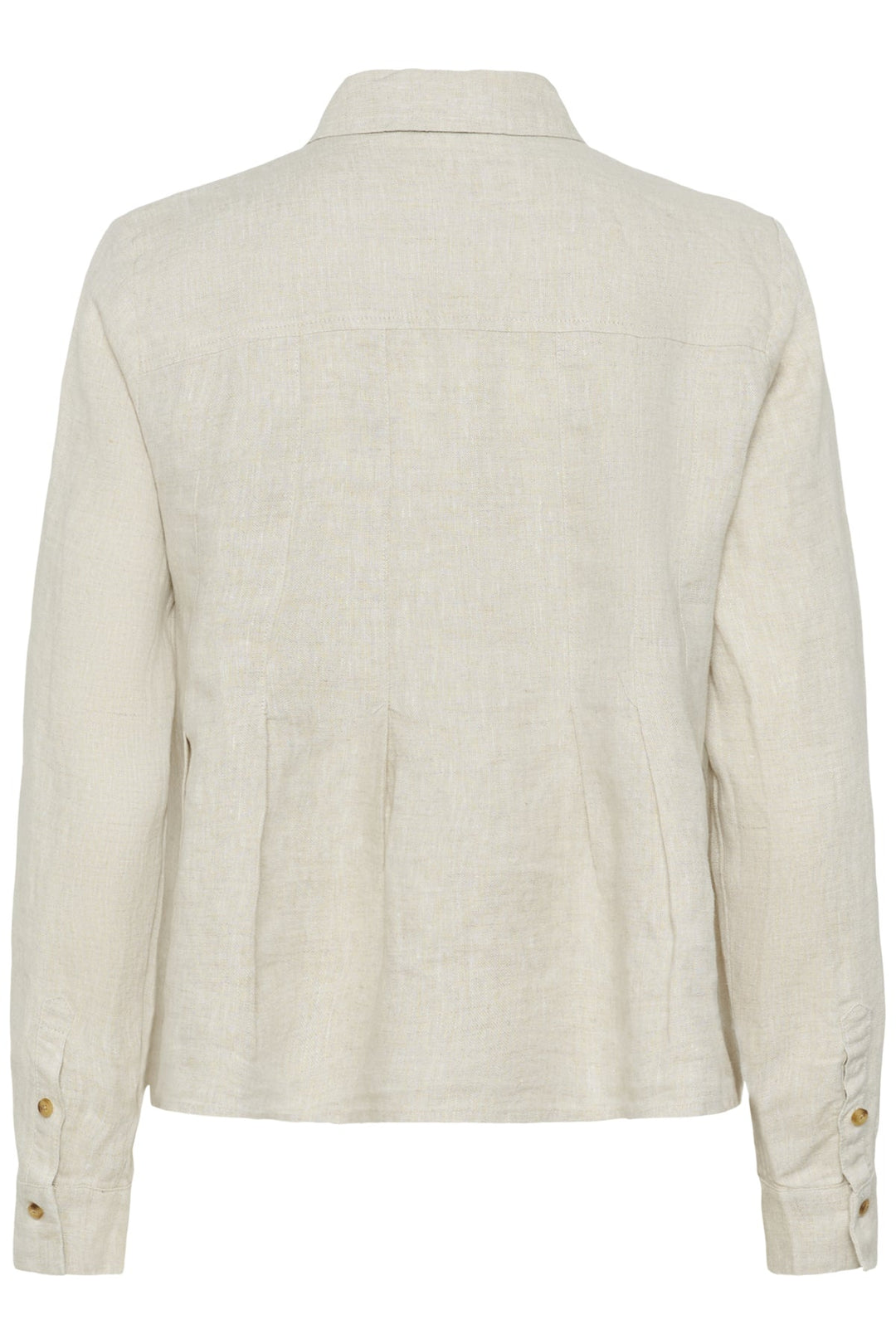 Dilanaiw Pleated Shirt Ecru Melange | Skjorter og bluser | Smuk