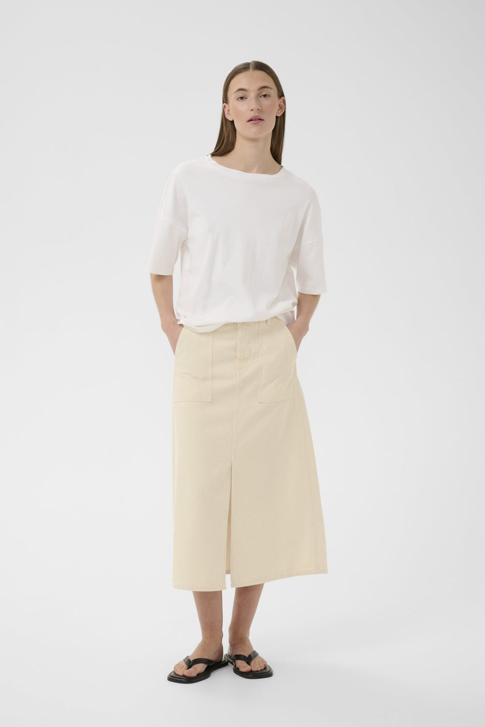 Dilysiw Skirt Ecru Melange | Skjørt | Smuk