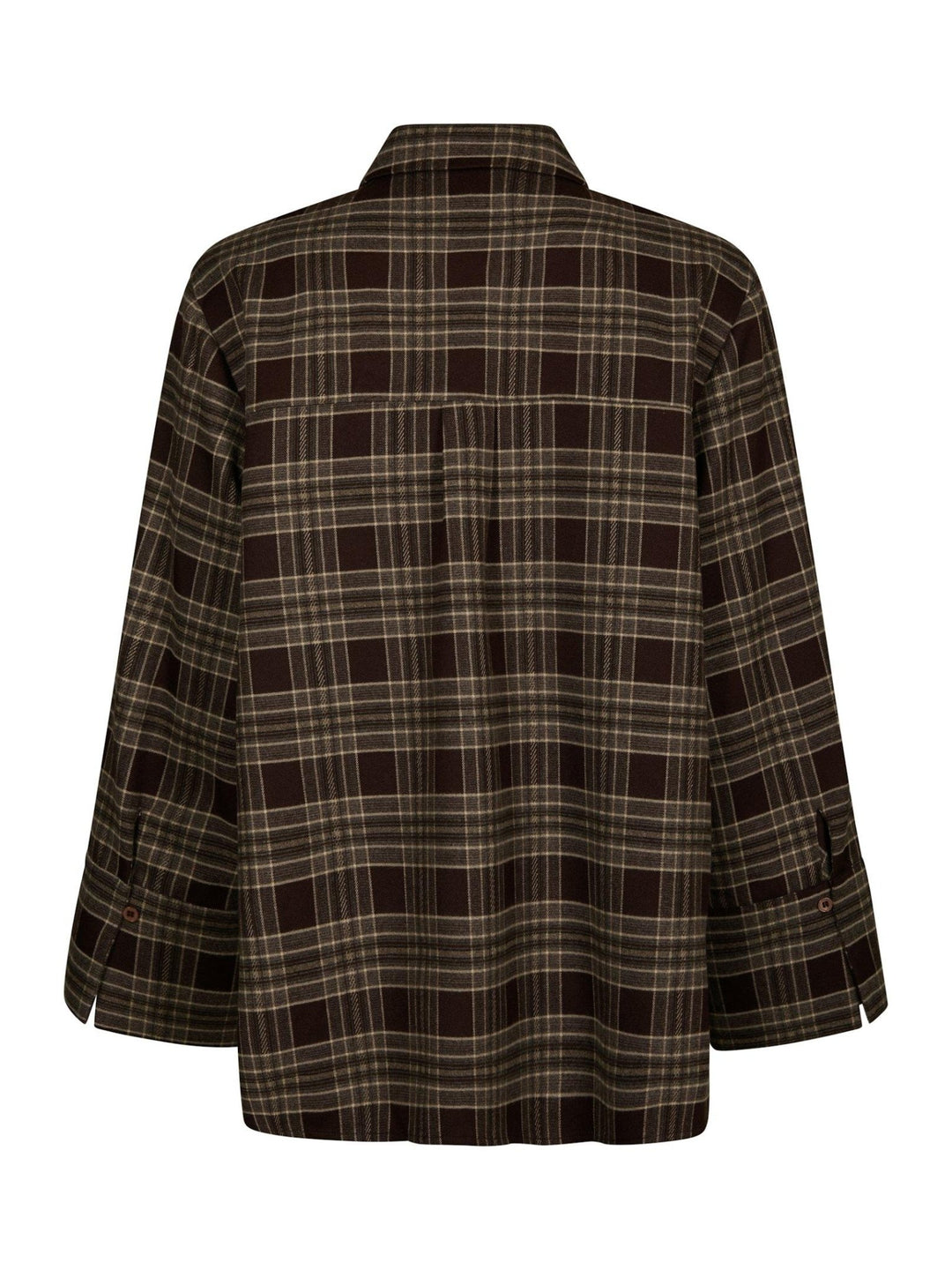 Dita Flannel Check Shirt Brown | Skjorter og bluser | Smuk