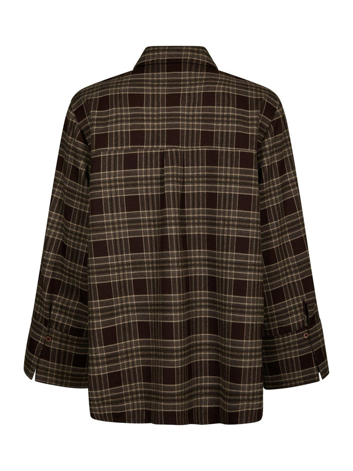Dita Flannel Check Shirt Brown | Skjorter og bluser | Smuk