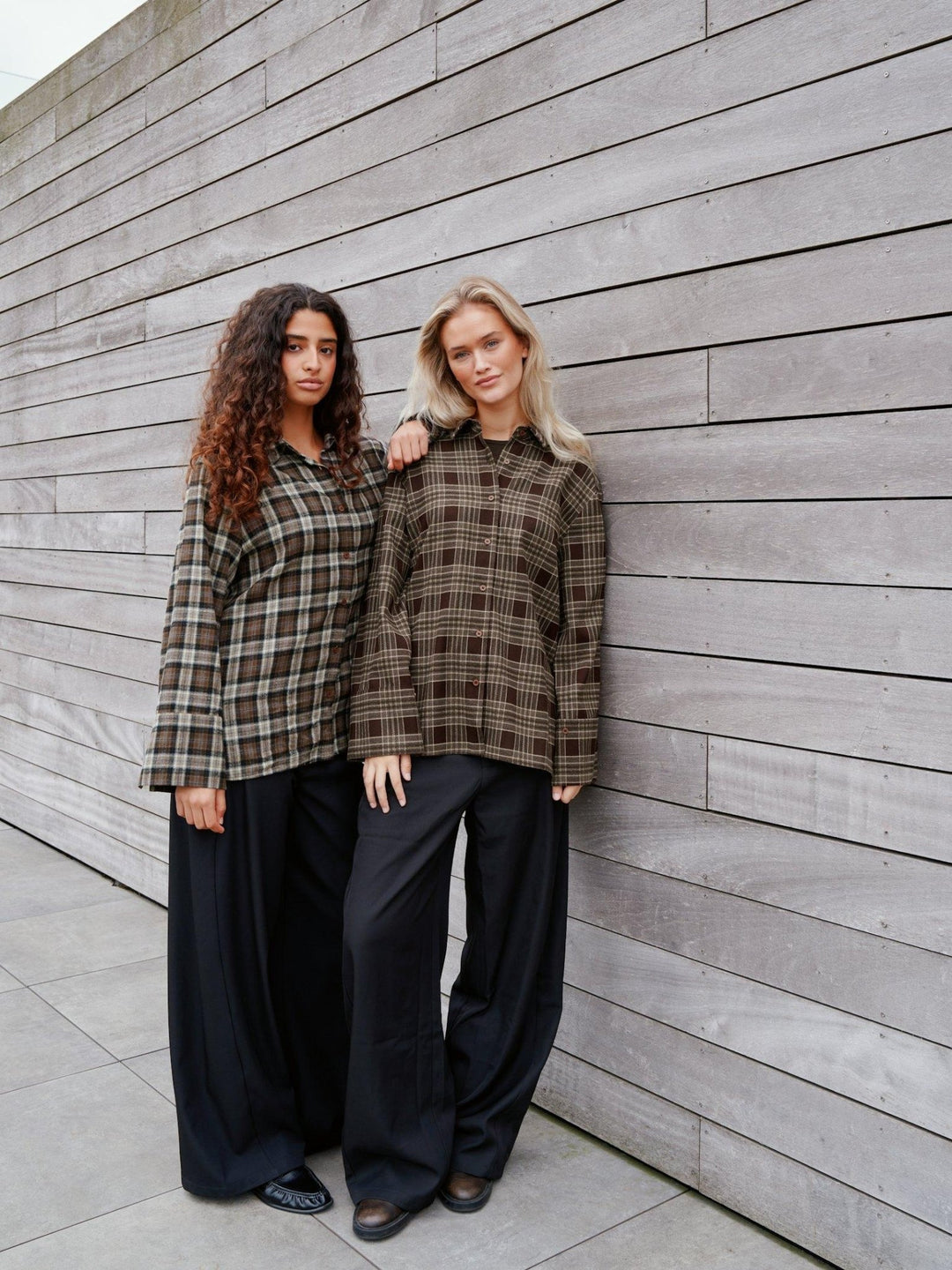 Dita Flannel Check Shirt Brown | Skjorter og bluser | Smuk