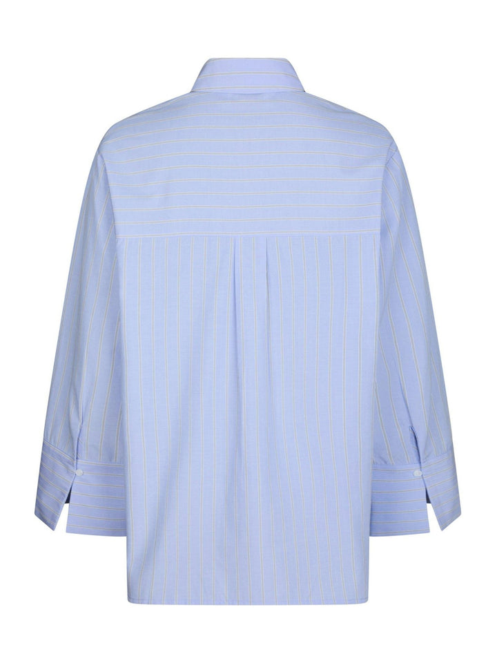 Dita Twin Stripe Shirt Light Blue | Skjorter og bluser | Smuk - Dameklær på nett