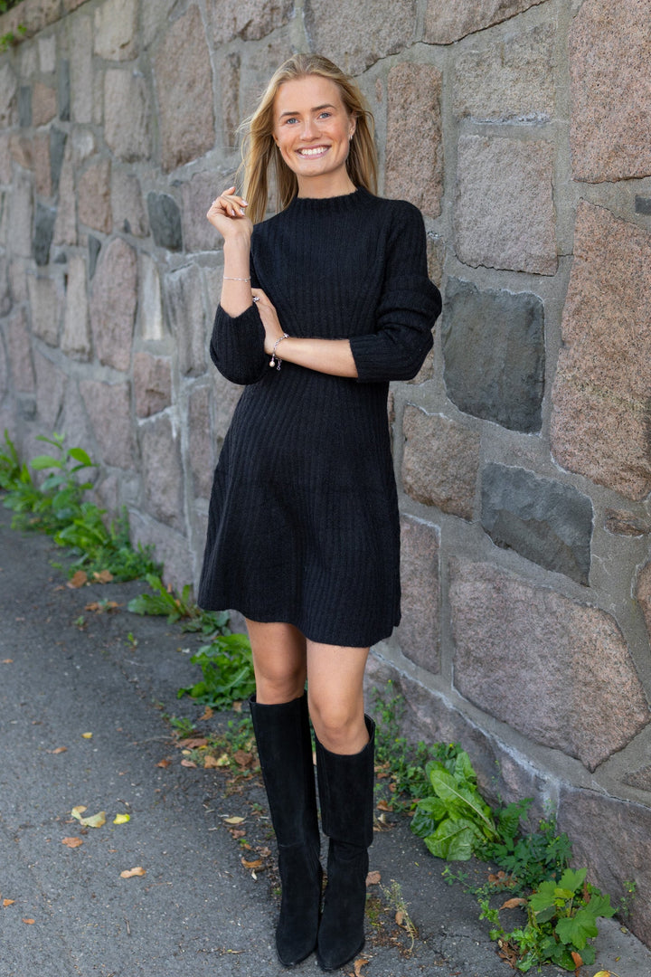 Dolly Ls Knit Dress Black | Kjoler | Smuk