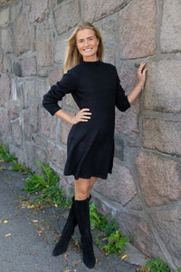 Dolly Ls Knit Dress Black