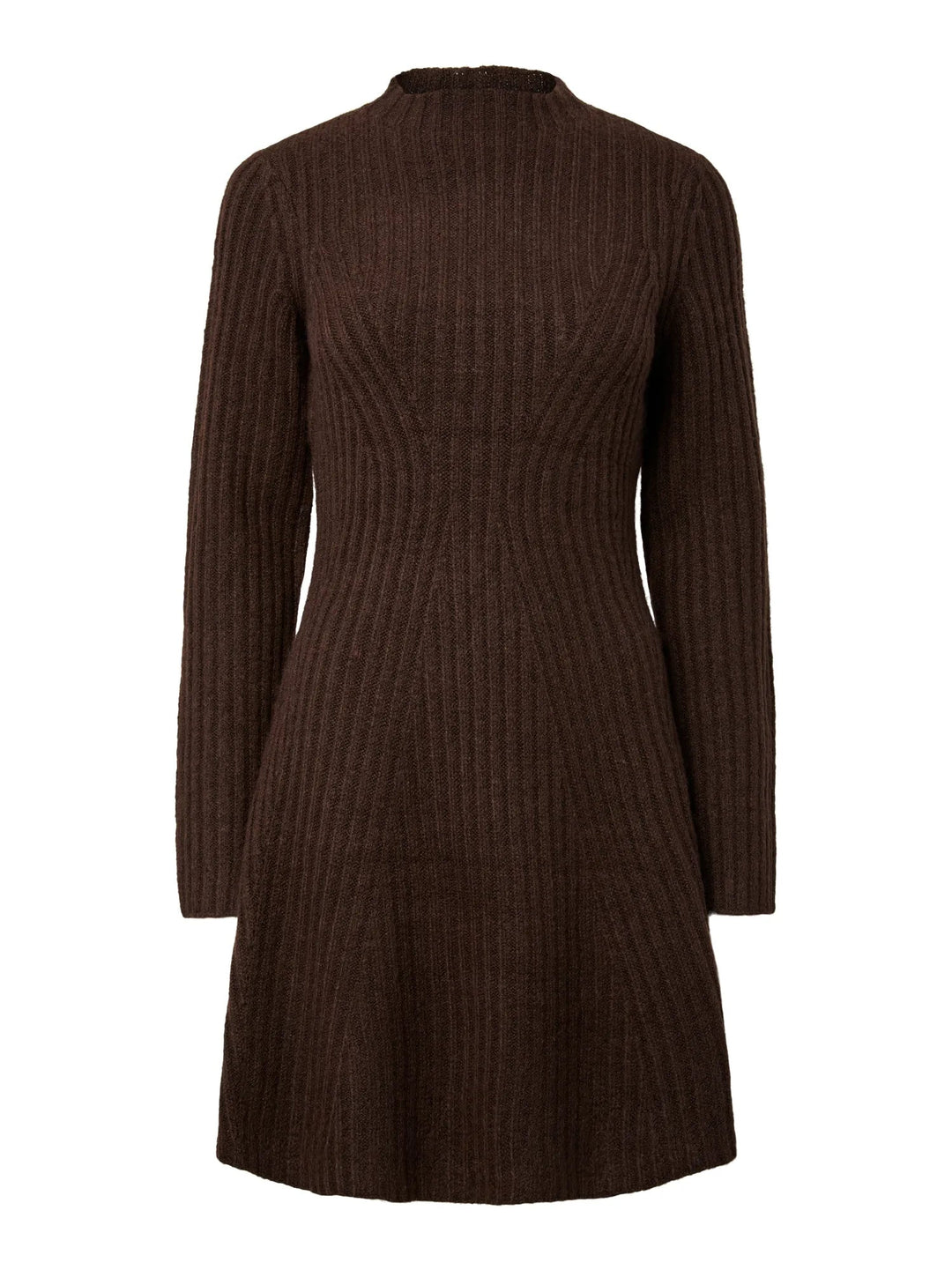 Dolly Ls Knit Dress Coffee Bean | Kjoler | Smuk
