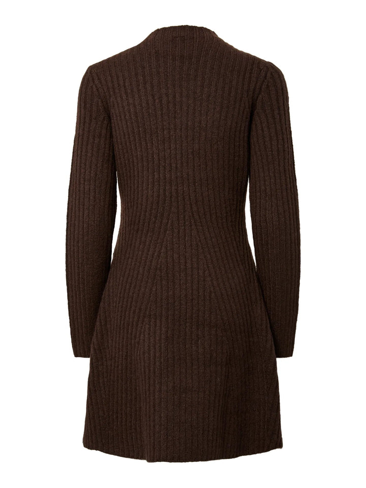 Dolly Ls Knit Dress Coffee Bean | Kjoler | Smuk
