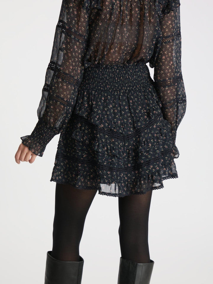 Donna Mini Rose Skirt Black | Skjørt | Smuk - Dameklær på nett