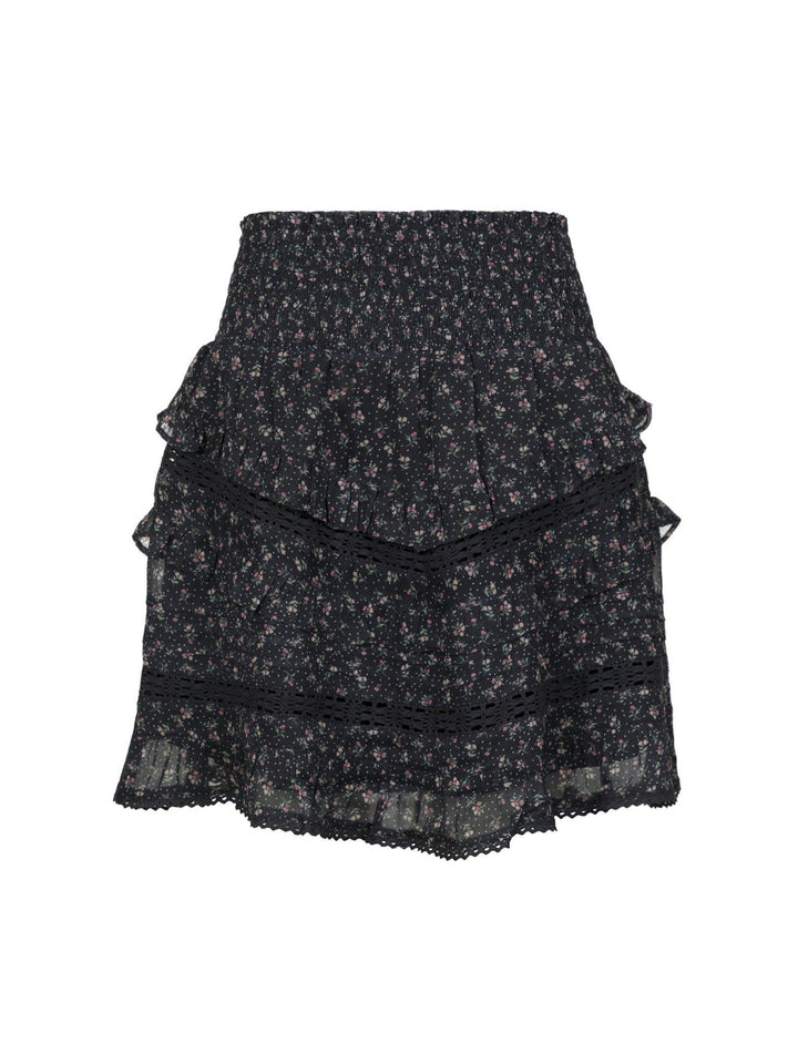Donna Mini Rose Skirt Black | Skjørt | Smuk - Dameklær på nett