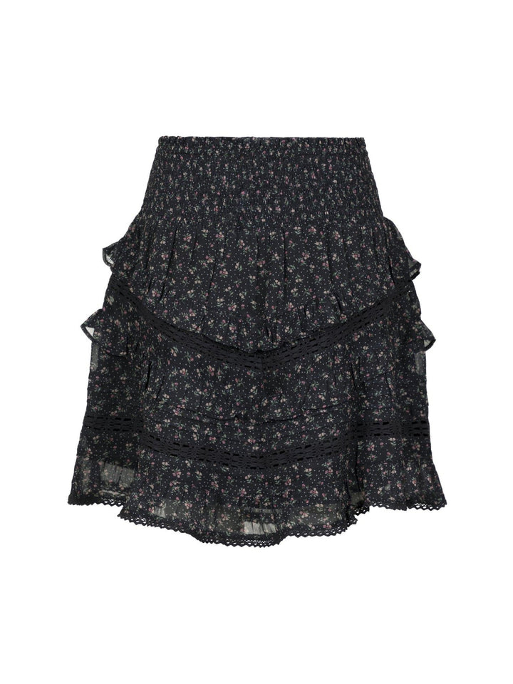 Donna Mini Rose Skirt Black | Skjørt | Smuk - Dameklær på nett