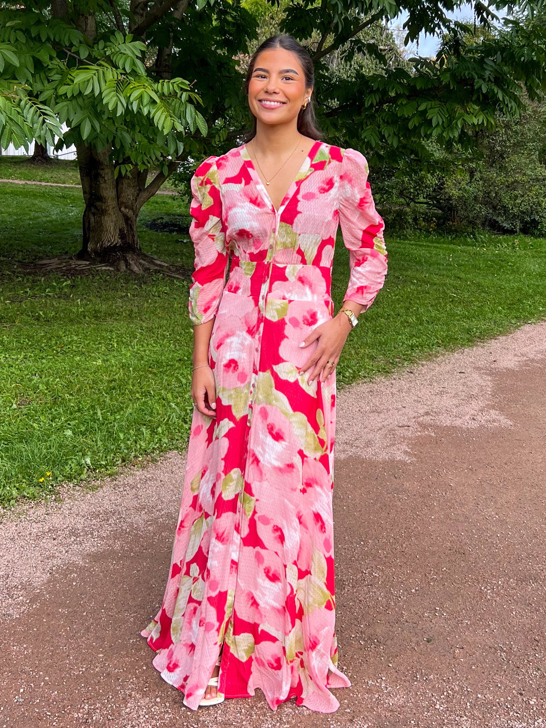 Dotted Georgette Button - Down Dress Romance | Kjoler | Smuk