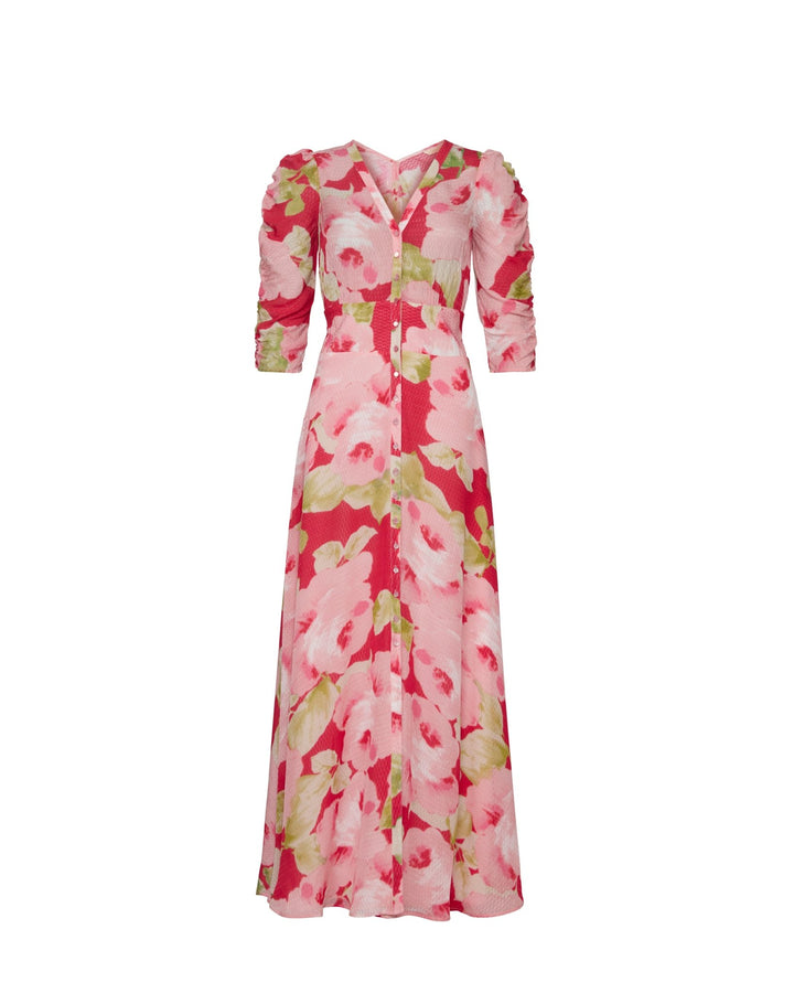 Dotted Georgette Button - Down Dress Romance | Kjoler | Smuk