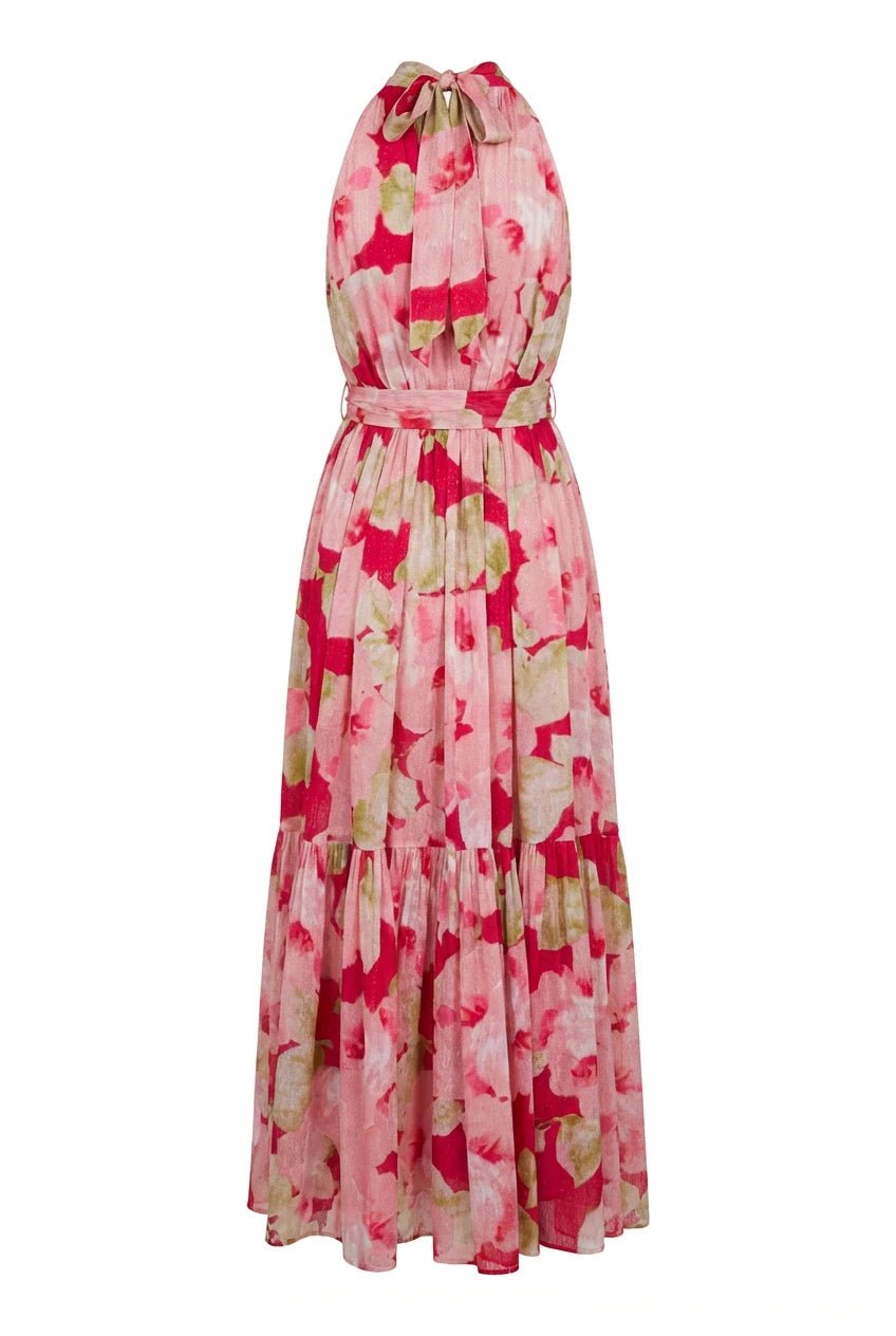 Dotted Georgette Halterneck Dress Romance | Kjoler | Smuk