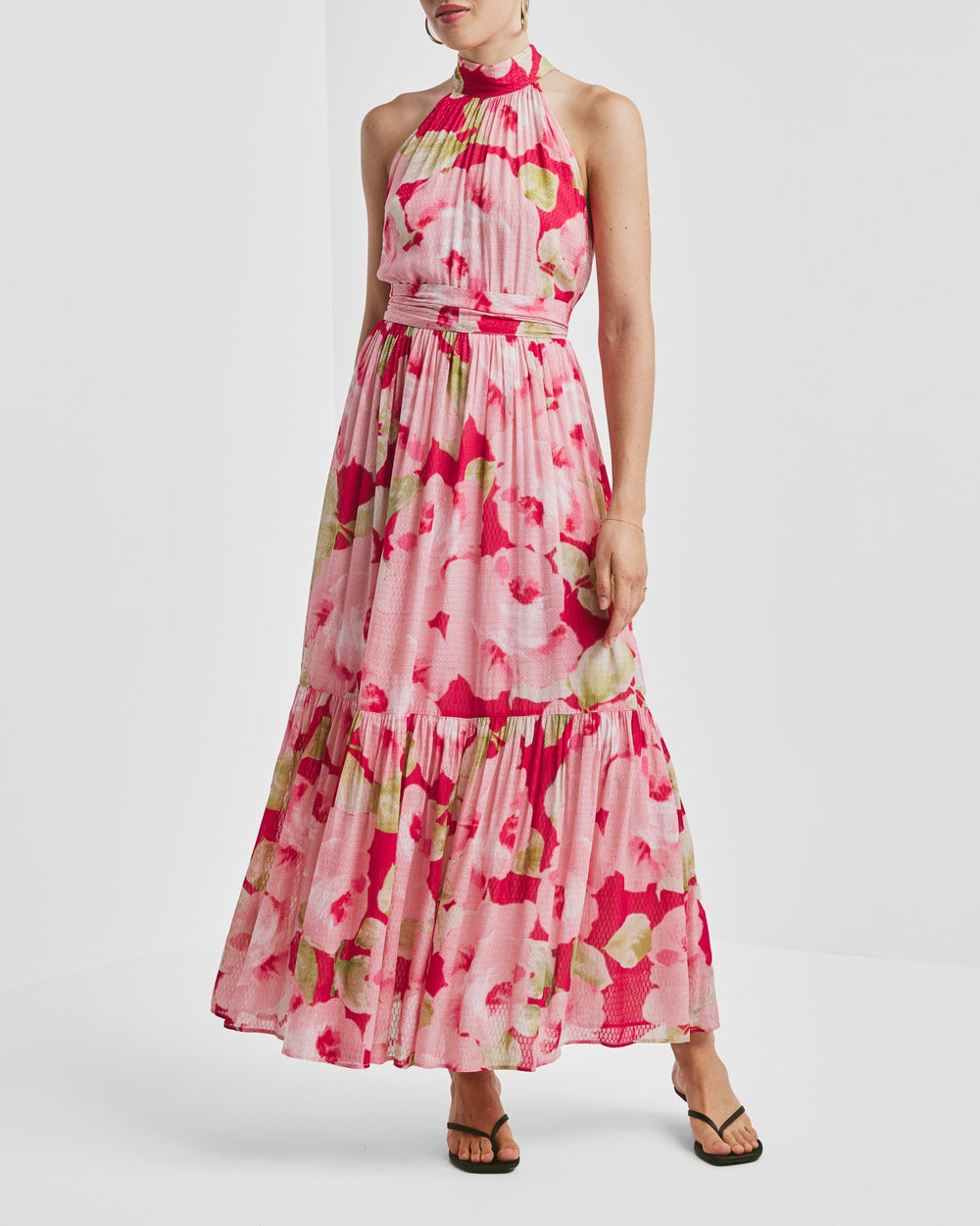 Dotted Georgette Halterneck Dress Romance | Kjoler | Smuk