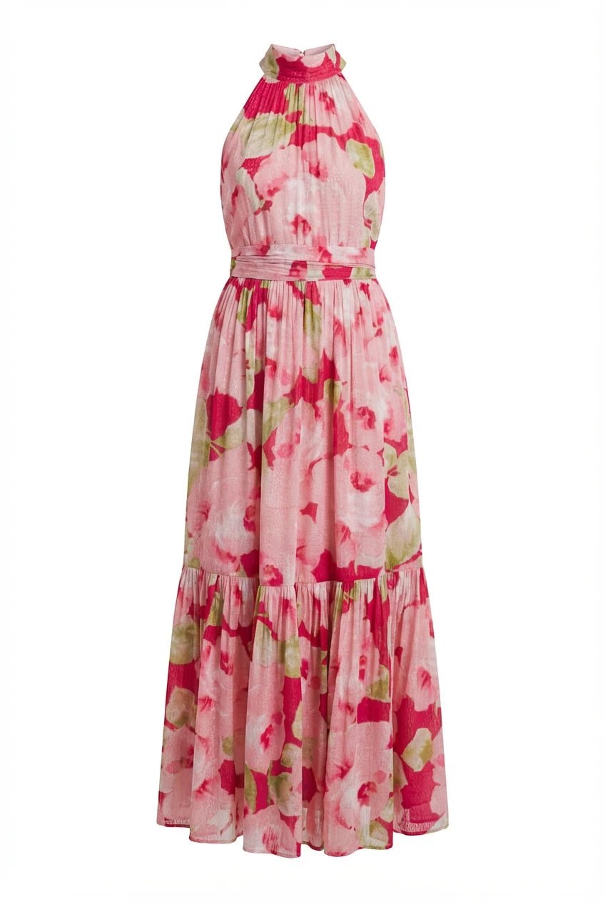 Dotted Georgette Halterneck Dress Romance | Kjoler | Smuk