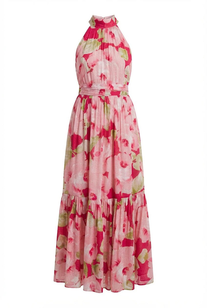 Dotted Georgette Halterneck Dress Romance | Kjoler | Smuk