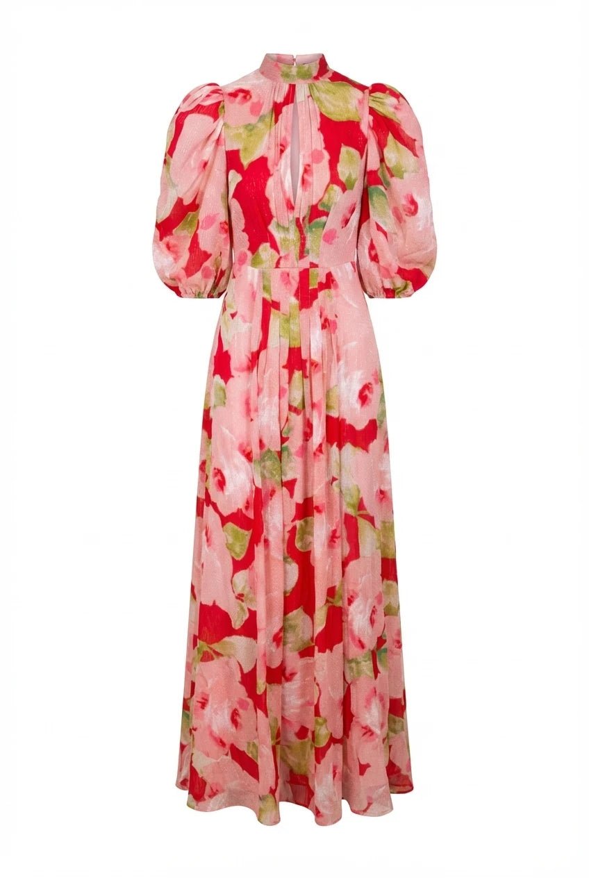 Dotted Georgette Tieback Gown Romance | Kjoler | Smuk