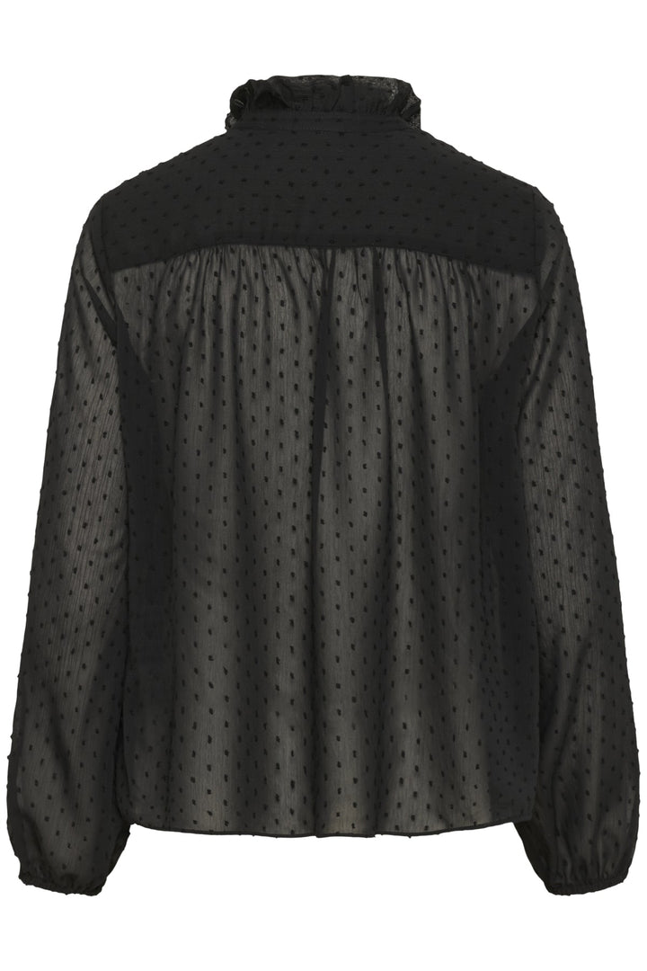Dottieiw Blouse Black | Skjorter og bluser | Smuk - Dameklær på nett