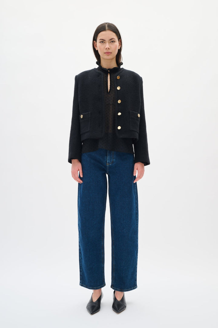 Dottieiw Blouse Black | Skjorter og bluser | Smuk - Dameklær på nett