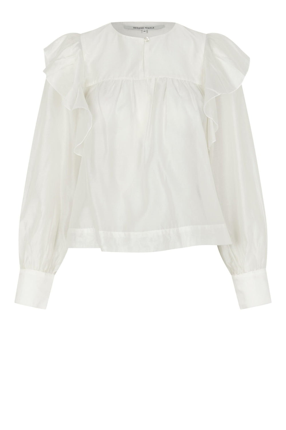 Dream Ruffle Blouse Jet Stream | Skjorter og bluser | Smuk - Dameklær på nett