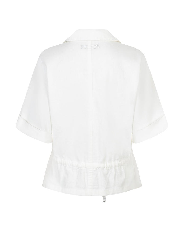 Drew Drawstring Linen/Co Off White | Skjorter og bluser | Smuk