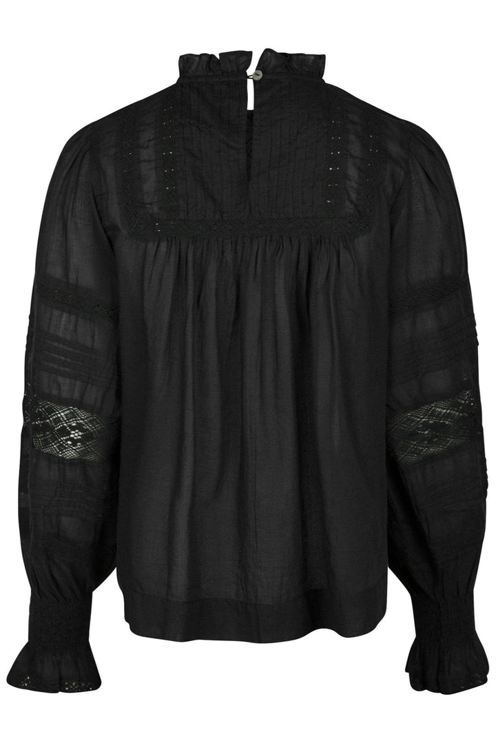 Ebba S Voile Blouse Black | Skjorter og bluser | Smuk - Dameklær på nett