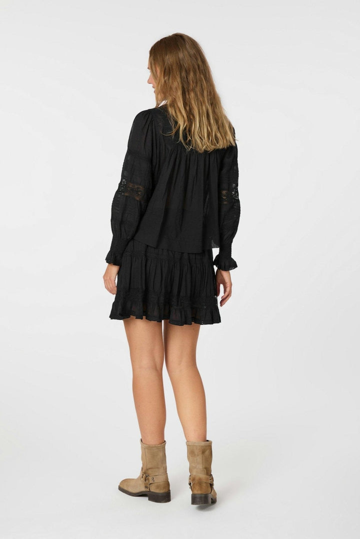 Ebba S Voile Blouse Black | Skjorter og bluser | Smuk - Dameklær på nett