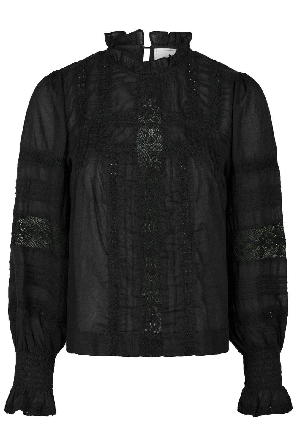 Ebba S Voile Blouse Black | Skjorter og bluser | Smuk - Dameklær på nett