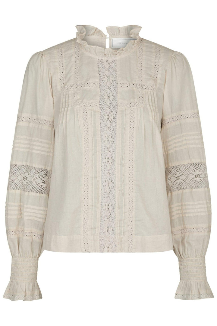 Ebba S Voile Blouse Ivory | Skjorter og bluser | Smuk - Dameklær på nett