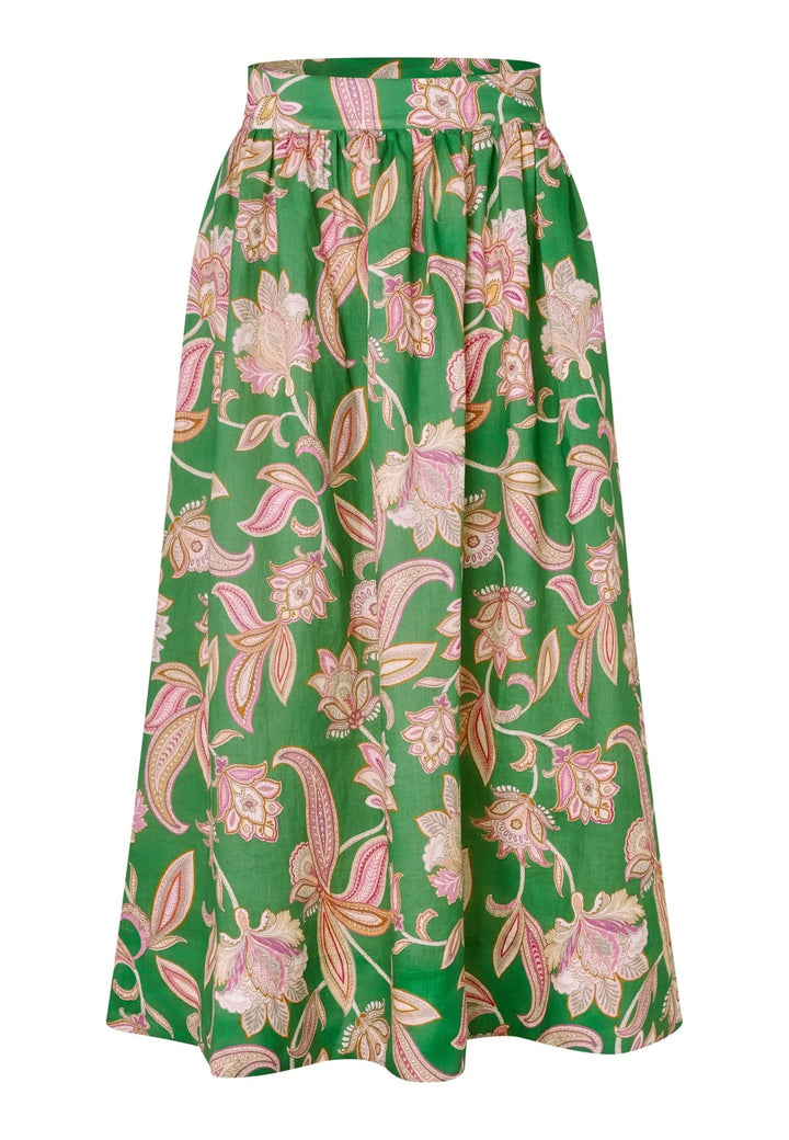 Eddadea Ns Skirt Paisley Full Green | Skjørt | Smuk