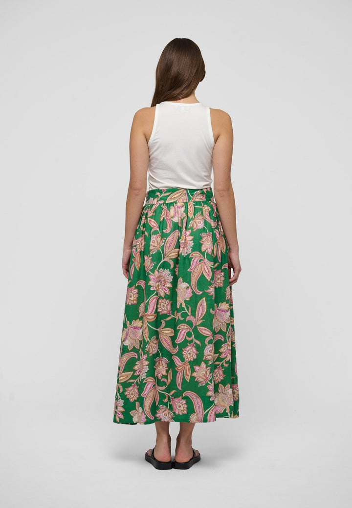 Eddadea Ns Skirt Paisley Full Green | Skjørt | Smuk