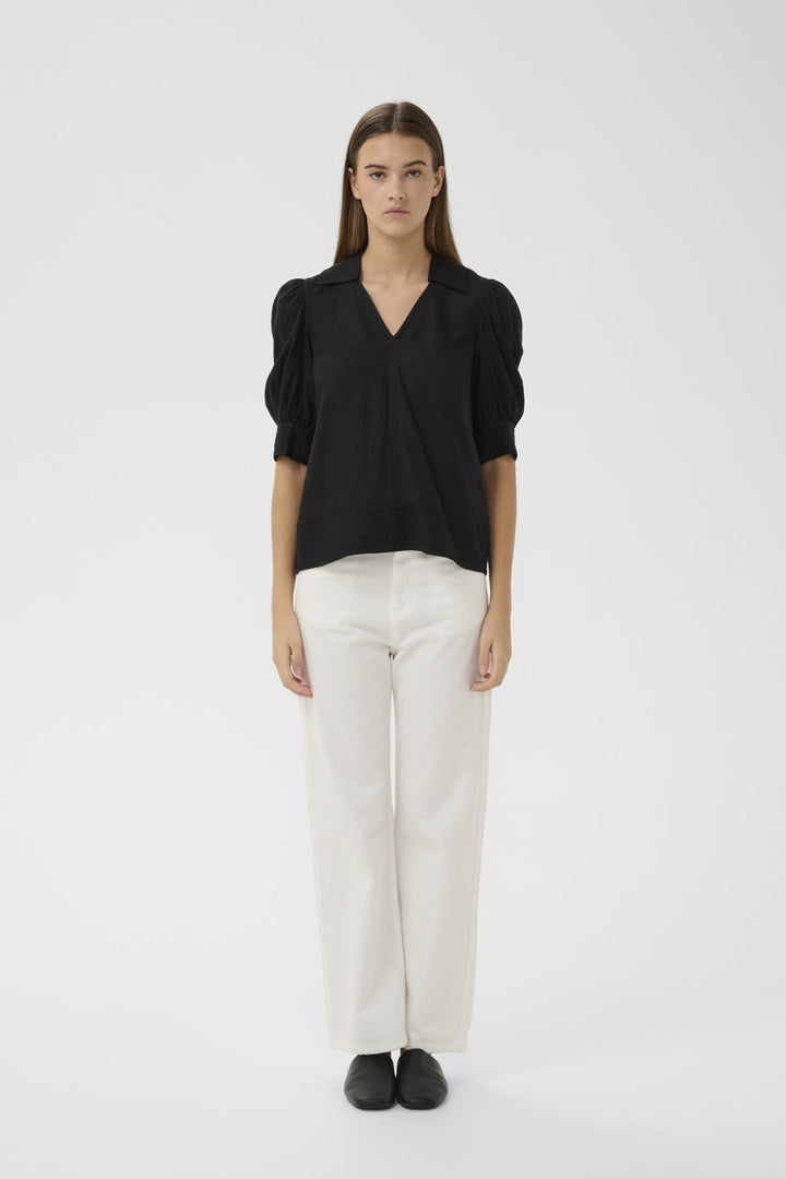 Edithiw Blouse Black | Skjorter og bluser | Smuk