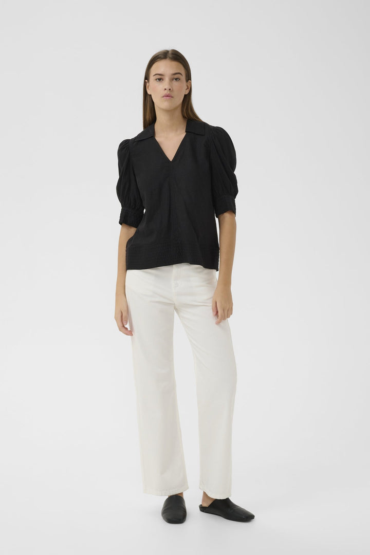 Edithiw Blouse Black | Skjorter og bluser | Smuk