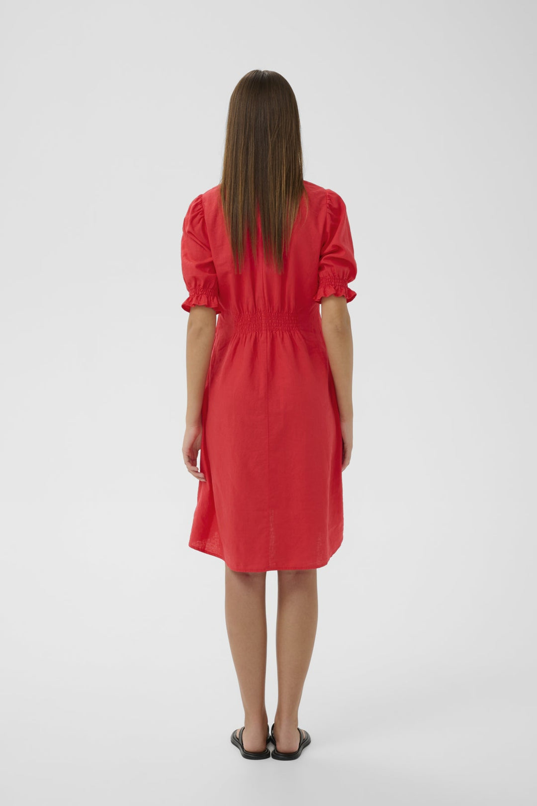 Edithiw Rigitta Dress Poppy Red | Kjoler | Smuk