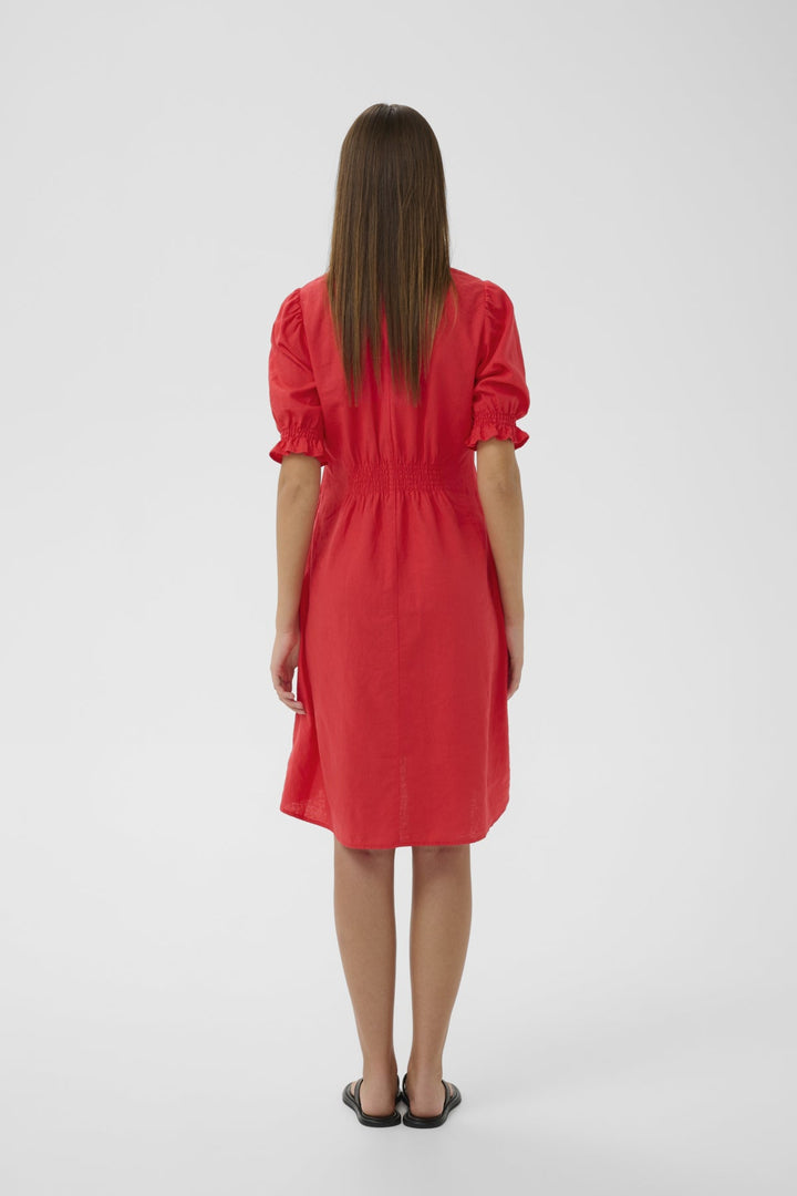 Edithiw Rigitta Dress Poppy Red | Kjoler | Smuk