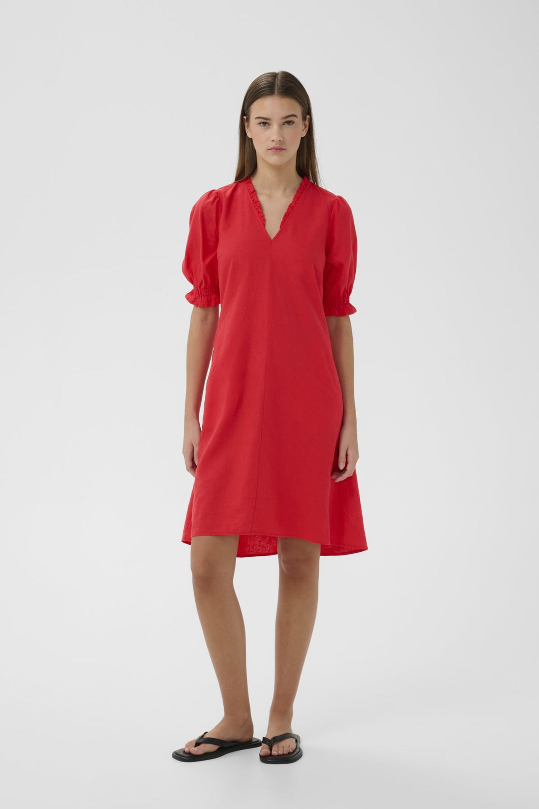 Edithiw Rigitta Dress Poppy Red | Kjoler | Smuk
