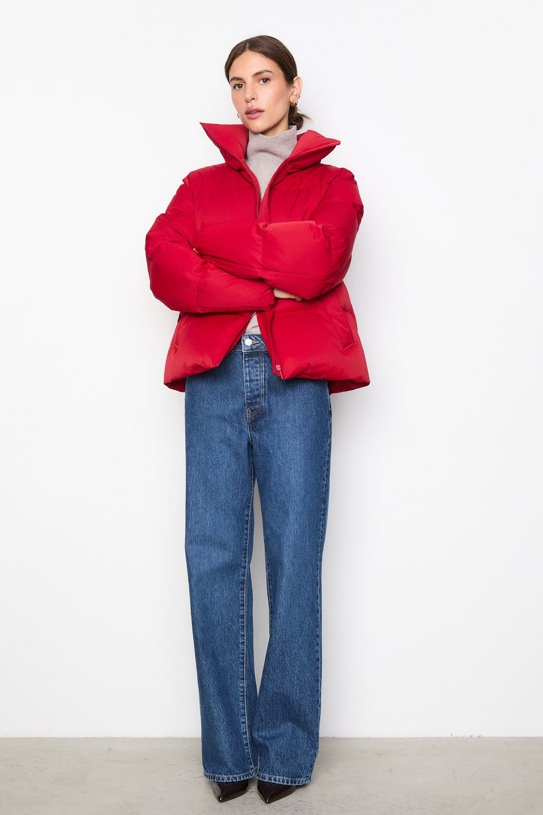 Edmont Down Jacket Red | Yttertøy | Smuk - Dameklær på nett