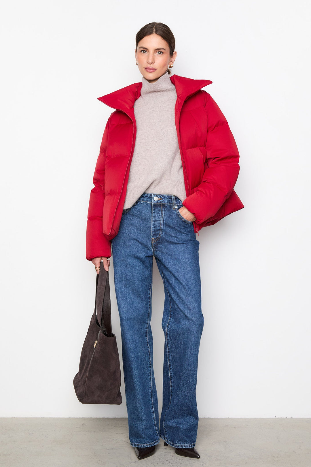 Edmont Down Jacket Red | Yttertøy | Smuk - Dameklær på nett