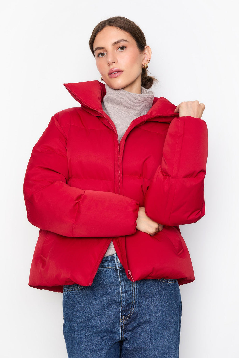 Edmont Down Jacket Red | Yttertøy | Smuk - Dameklær på nett