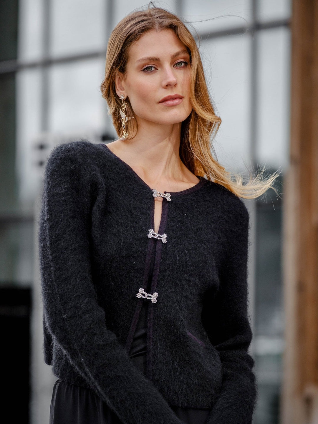 Edna Cardigan Black | Genser | Smuk - Dameklær på nett