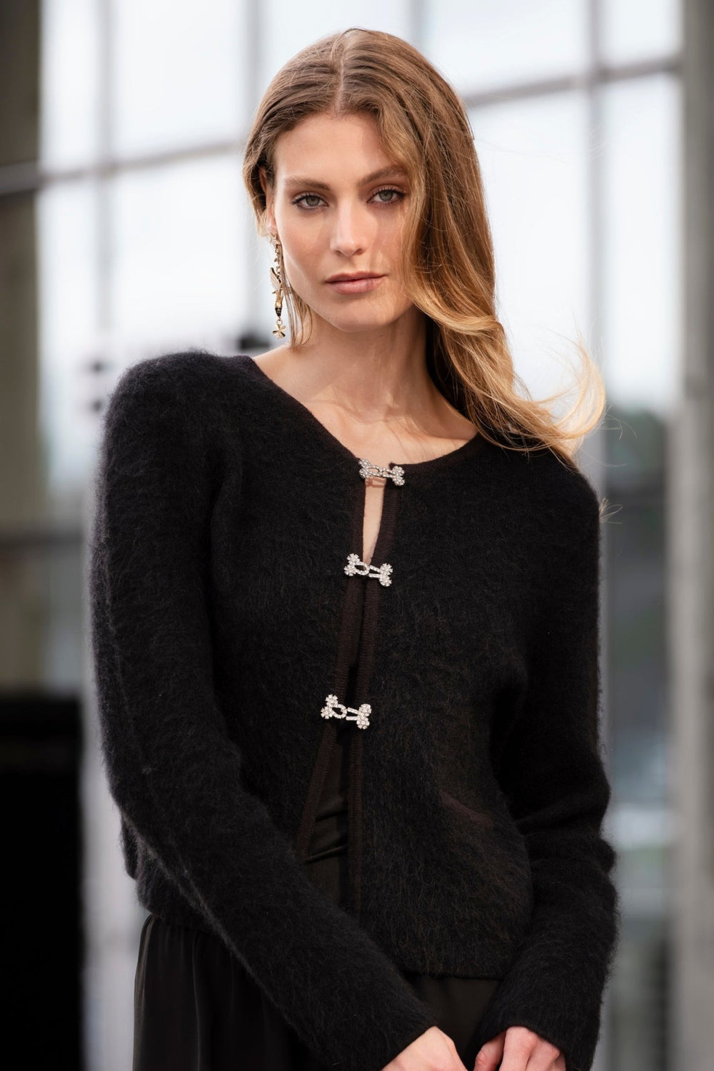 Edna Cardigan Black | Genser | Smuk - Dameklær på nett