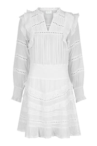 Harmoni S Voile Dress White