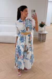 Eira Midi Dress Ciel Flower