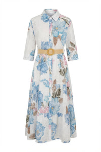 Eira Midi Dress Ciel Flower